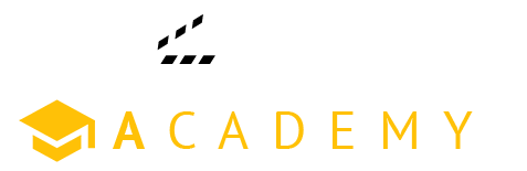 remake academy logo inverted white